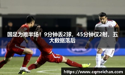 国足为难半场！9分钟丢2球，45分钟仅2射，五大数据落后